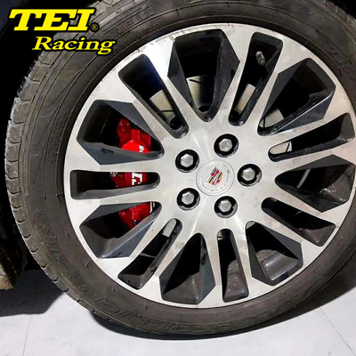 comprar Kit de freno de calibre de 4 pistones para carreras con disco de carbono alto de 330 * 28 mm para carreras y pastillas de freno para Cadillac SLS de 17 pulgadas Fabricación en línea
