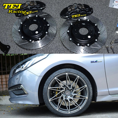 comprar Kit de freno de calibre de 4 pistones para carreras con disco de carbono alto de 330 * 28 mm para carreras y pastillas de freno para Hyudnai Sonata 17 pulgadas Fabricación en línea