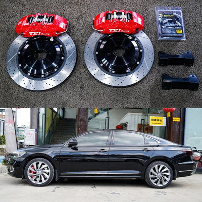 comprar 6 calibre de pistón para carreras VW Kit de freno grande 355 * 32 mm disco de alto carbono para carreras y pastillas de freno para PASSAT 19 pulgadas Fabricación en línea