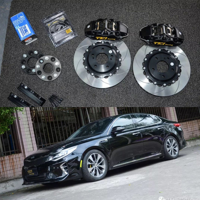 comprar 4 pistones de carreras Caliper Kia Gran Kit de freno con 330 * 28 mm de alto disco de carbono de carreras y pastillas de freno para K5 17 pulgadas Fabricación en línea