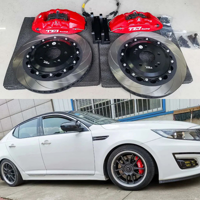 comprar Kit de freno de calibre de 4 pistones para carreras con disco de carbono alto de 330 * 28 mm para carreras y pastillas de freno para Kia K3 Fabricación en línea