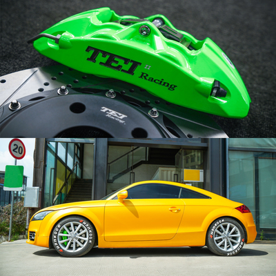 comprar Audi TT / TT RS Frente BBK Kit de freno grande 4 pistón forjado calibre de dos piezas con rotor de disco 17 pulgadas coche Fabricación en línea