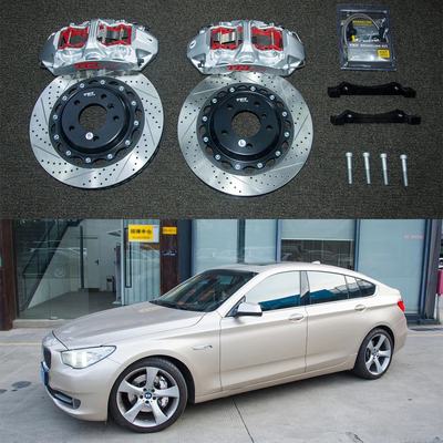 comprar 7075 Aluminio BMW Kit de freno grande para la serie 5 GT 18 pulgadas delantero del borde del coche 6 Kit de freno de pistón Sistema de freno automático Fabricación en línea