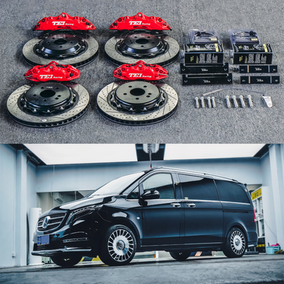 comprar Kit de freno de Mercedes de aluminio Vito 19 pulgadas delantero 6 pistones y trasero 4 pistones calibre de freno Fabricación en línea