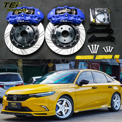 comprar Kit de freno delantero grande 6 calibre de pistón con rotor de 355 * 32 mm sistema de freno automático BBK para Honda INTEGRA 18 pulgadas llano de coche Fabricación en línea
