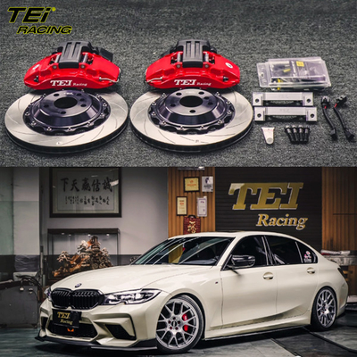 comprar Kit de freno trasero de 4 pistones Caliper con rotor de 355x28mm Sistema de freno automático BBK para BMW Serie 3 G28 Fabricación en línea