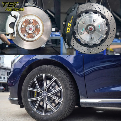 comprar Kit de freno delantero grande 4 pinzas de pistón con rotor 330x28mm sistema de freno automático BBK para BYD SONG MAX 17 pulgadas del borde del coche Fabricación en línea