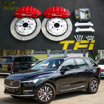 comprar Kit de freno delantero grande 6 calibre de pistón con rotor de 355x28mm sistema de freno automático BBK para Volvo XC60 18 pulgadas del borde del coche Fabricación en línea