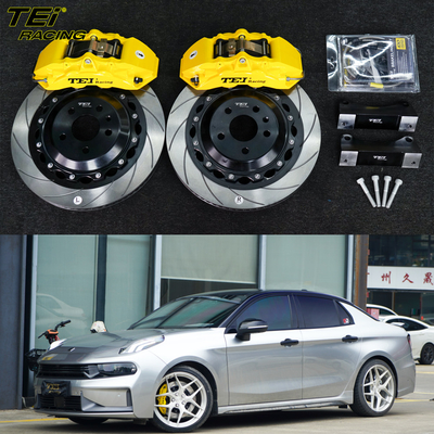 comprar Kit delantero de freno grande 4 calibre de pistón con rotor de 355x28mm BBK sistema de freno automático para Lynk & Co 03 19 pulgadas llano del coche Fabricación en línea