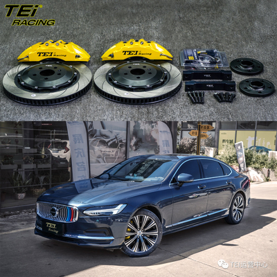 comprar Kit de freno delantero grande 6 calibre de pistón con rotor de 378x32mm sistema de freno automático BBK para Volvo S90 19 pulgadas del borde del coche Fabricación en línea