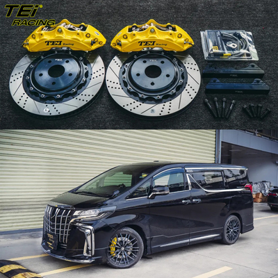 comprar Kit de freno delantero grande 6 pinzas de pistón con rotor 355x32mm sistema de freno automático BBK para Toyota Alphard 19 pulgadas llano de coche Fabricación en línea