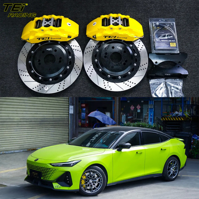 comprar Kit de freno delantero grande 6 pinzas de pistón con rotor de 355x32mm sistema de freno automático BBK para Changan UNI-V 18 pulgadas del borde del coche Fabricación en línea