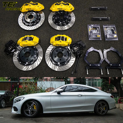 comprar Frente 6 pistón y trasero 4 pistón pinza con pinza de E-freno BBK sistema de freno automático para el Benz C260-coupé 18 pulgadas del borde Fabricación en línea