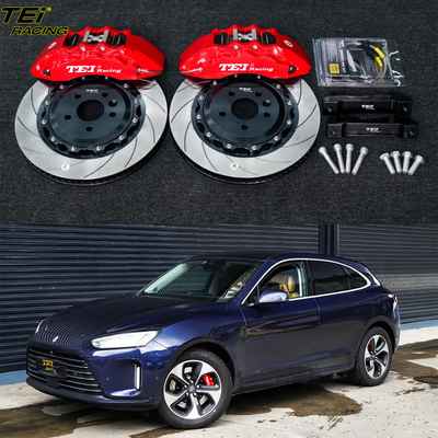 comprar Kit de freno delantero grande 6 pinzas de pistón con rotor 378x32mm sistema de freno automático BBK para AITO M5 19 pulgadas llano del coche Fabricación en línea