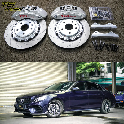 comprar Kit de freno delantero grande 6 pinzas de pistón con rotor de 355x32mm sistema de freno automático BBK para Mercedes Benz E200L 18 pulgadas del borde del coche Fabricación en línea