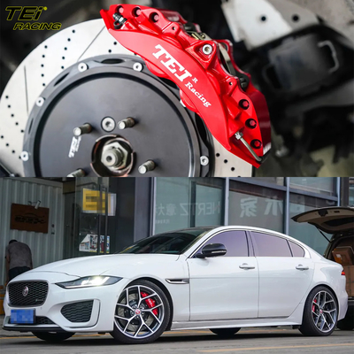 comprar Sistema de freno automático de 6 pistones delantero y 4 pistones traseros con pinza de freno E BBK Para el aro Jaguar XEL de 19 pulgadas Fabricación en línea