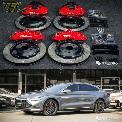 comprar Frente 6 pistón y trasero 4 pistón calibre BBK sistema de freno automático para BYD HAN 19 pulgadas Fabricación en línea