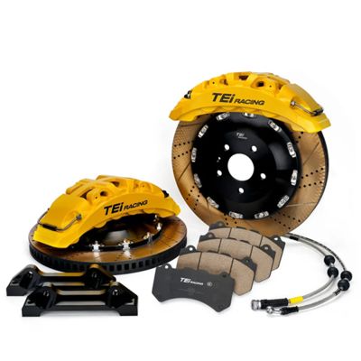 calidad  TEI Racing Ultra-high Strength SR8 8 Pot Monoblock Caliper Big Brake Kit For 20/21/22 Inch Car Rim Fábrica