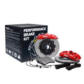 comprar Seis pistones TEI de carreras Kit de freno grande hecho para Jaguar F-Pace 20 pulgadas 405 * 34 rotor perforado y ranura Fabricación en línea