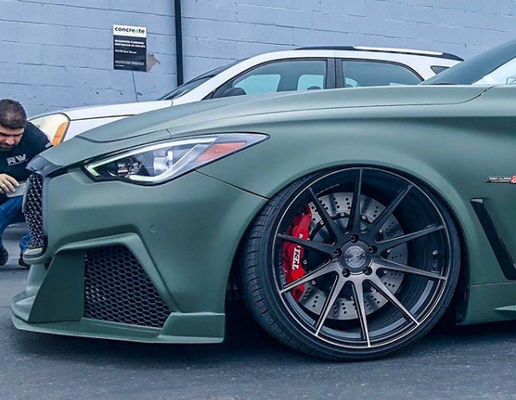 comprar Infiniti Q60 Kit de freno grande 6 pinzas de pistón con 405 * 34mm rotor 20 pulgadas rueda delantera Fabricación en línea