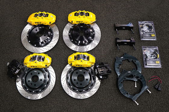 comprar VW Volkswagen CC Kit de freno grande 6 Calibre de pistón con rotor perforado y ranurado 355 * 32mm + EBP trasero Fabricación en línea