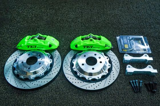 comprar Kit de freno grande delantero de 18 pulgadas rueda 4 pistón calibre 355X28mm rotor de disco ranurado para CADILLAC CT4 CT5 CT6 2019-2020 Fabricación en línea