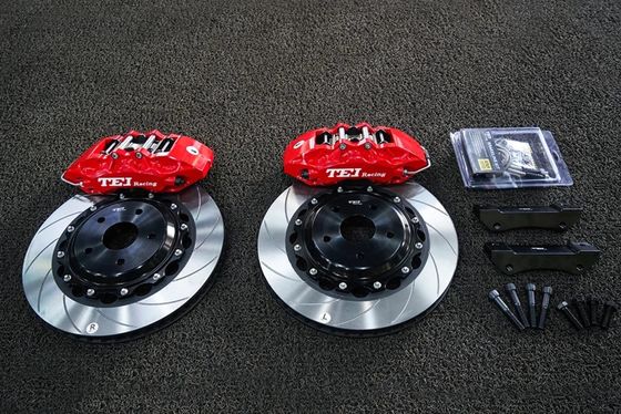 comprar Calibre del freno delantero con rotor de disco ranurado de 355x32mm 6 botes Kit de freno grande para TOYOTA CROWN 2005-2021 Rueda de 18