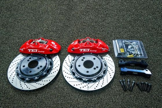 comprar 6 Pistón Kit de freno frontal grande Calibre de freno de carreras 330x28mm Rotor para ACCORD CIVIC 2015-2021 Rueda de 17/18