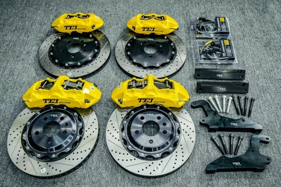 comprar TEI Racing S60 6 pinzas de pistón y S40 4 pinzas de pistón Kit de freno grande para Audi A7 delante y atrás Fabricación en línea