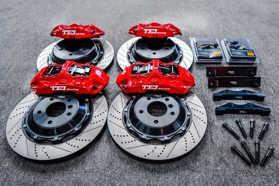 comprar TEI Racing S60 6 pinzas de pistón y S40 4 pinzas de pistón Kit de freno grande para BMW X6 con freno de estacionamiento electrónico Fabricación en línea