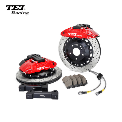 P4-EXPLORE TEI Racing Big Brake Kit Freno de estacionamiento electrónico integrado para rueda trasera Pinza de 4 pistones