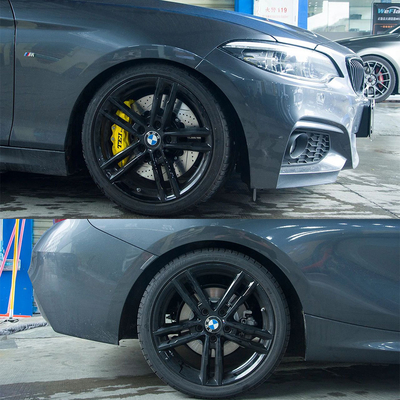 2 Serie F22 BMW Kit de freno grande para llanta de coche de 18 pulgadas Kit de freno de pinza de 6 pistones delantero para adaptarse al sistema de freno automático