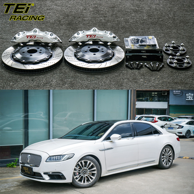 Kit de freno delantero grande 6 calibre de pistón con rotor de 378 * 32 mm sistema de freno automático BBK para Lincoln Continental 19 pulgadas llano de automóvil