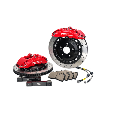 TEIRacing P40NS-R Kit de calibre de freno de alto rendimiento Pad de freno trasero 4 pistones Para Honda/Cadillac/Toypta/BMW/VW Para rueda de 17/18 pulgadas