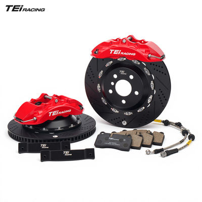 Kit de pinzas de freno TEI P40NS+ de 4 pistones BBK R18/R19 Kit de frenos grandes para Audi A4 B6 B7 B8 B8L B9 B9.5 B10 2000-2025