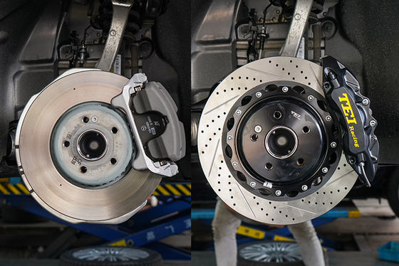 El freno grande Kit For BMW TEI Racing instalado E300 P60S forjó 6 el rotor del disco de los calibradores 355*32m m del pistón